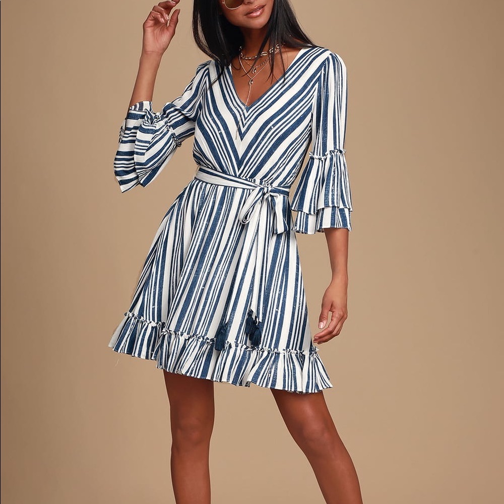 Lulu’s Blue & White Dress